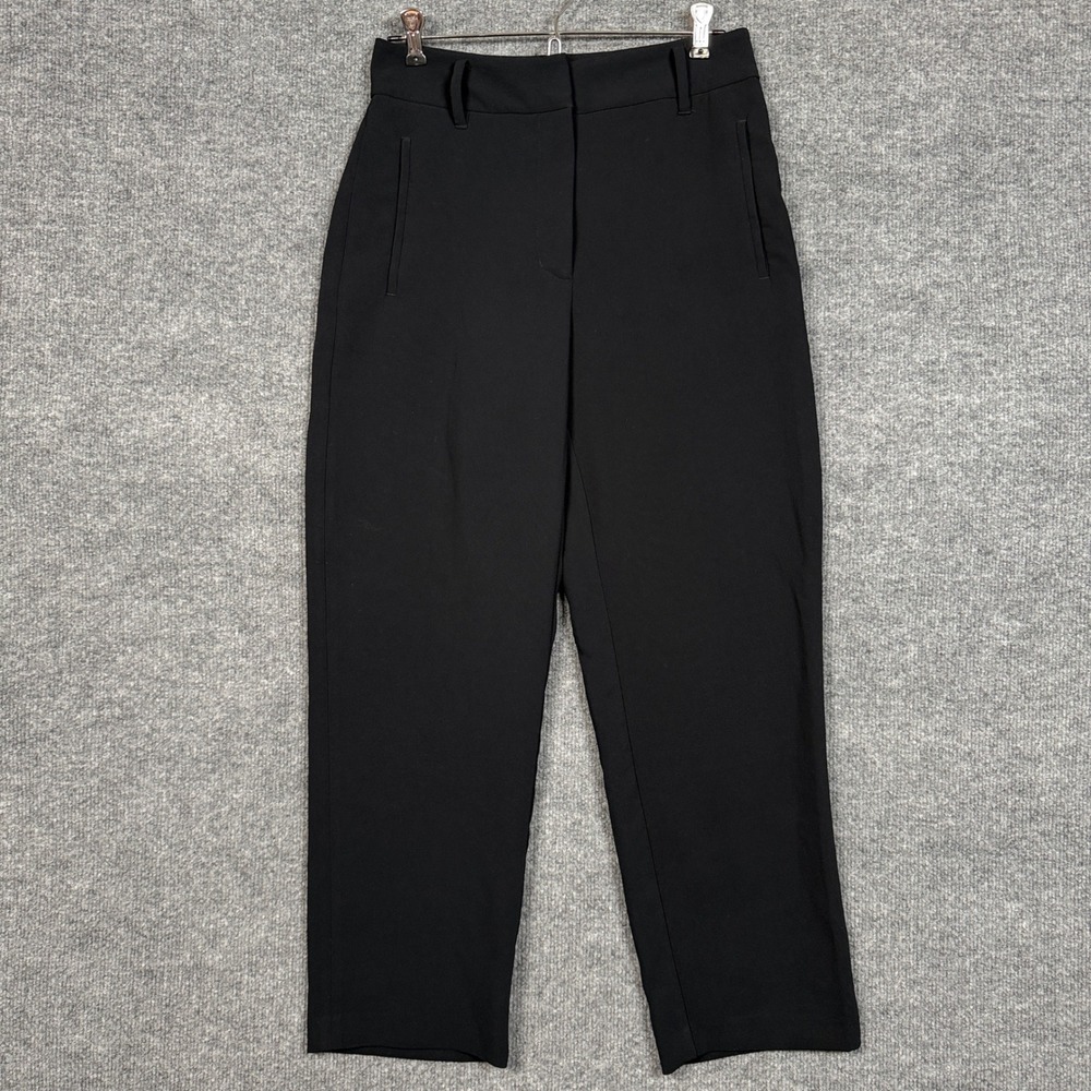 Wilfred Womens 6 Pants Black High Waisted Straight Leg Effortless Office Career